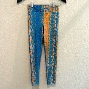 Koral snake print leggings size XS